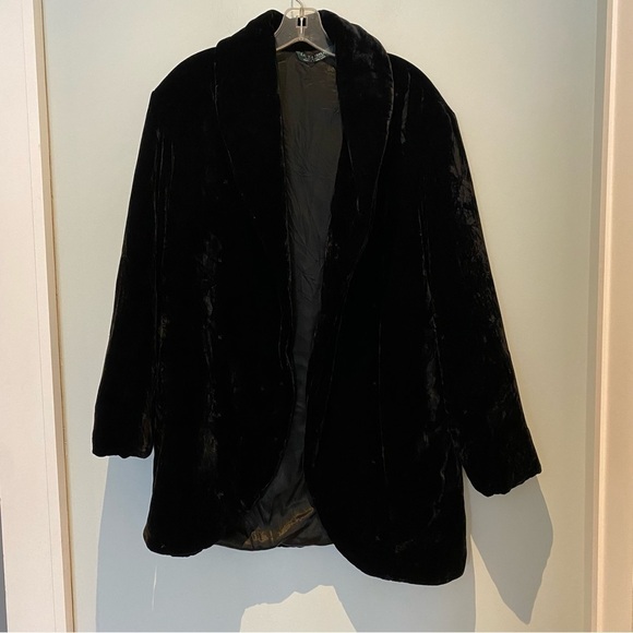 Laura Ashley Jackets & Blazers - Beautiful vintage Laura Ashley silk velvet opera coat
